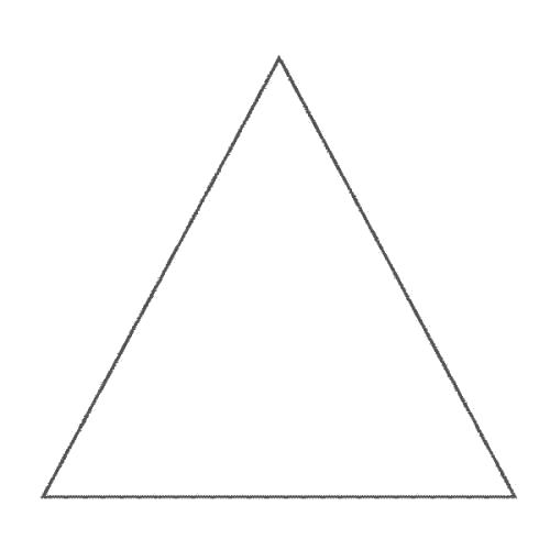 Раскраска треугольник, фигура. Скачать треугольник.  Распечатать треугольник