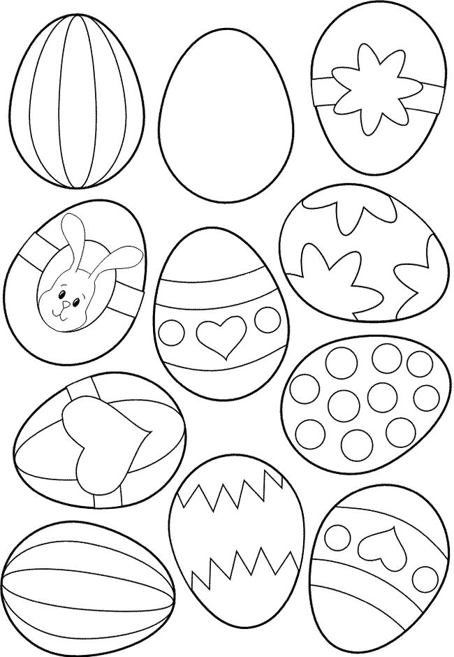 Раскраска узоры для яиц. Пасха