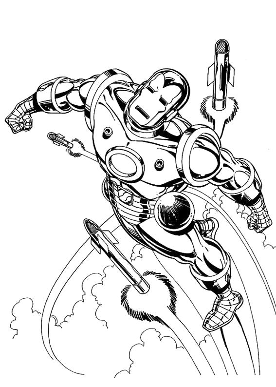 Название: Раскраска Супер оружие Железного человека. Категория: Железный человек. Теги: Железный человек.