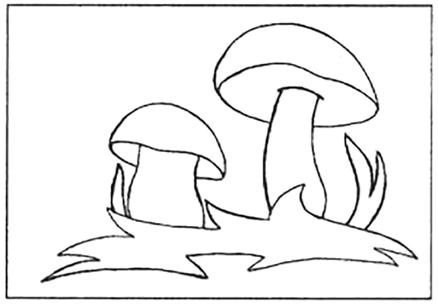 Название: Раскраска Раскраски шаблон гриба грибочки для вырезания из бумаги, шаблоны для детей. Категория: растения. Теги: гриб.