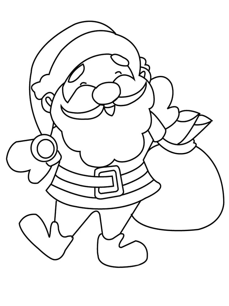 Название: Раскраска Распечатать раскраски Дед Мороз для мальчиков и девочек. Категория: Дед мороз. Теги: дед мороз с подарками.