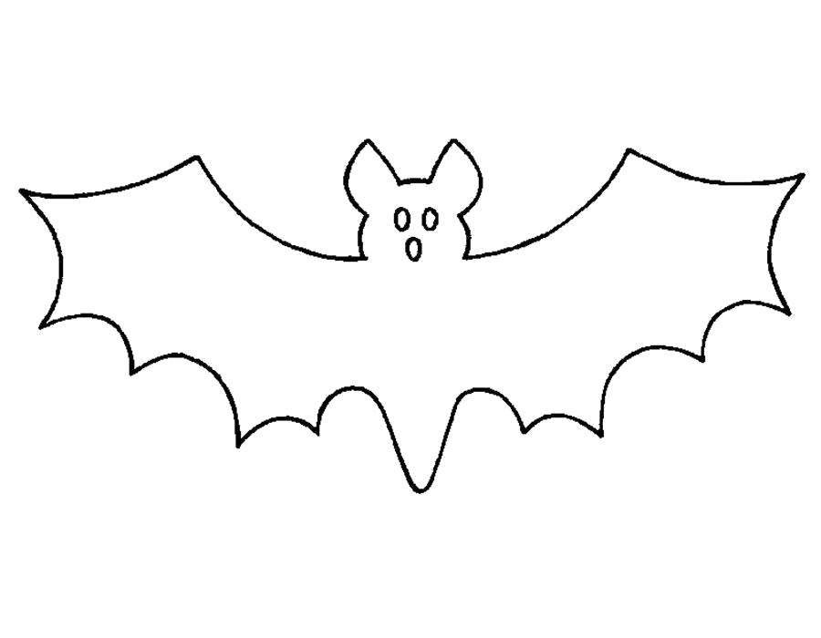 Раскраска Летучая мышь на Хеллоуин ♥ Онлайн и Распечатать Бесплатно!