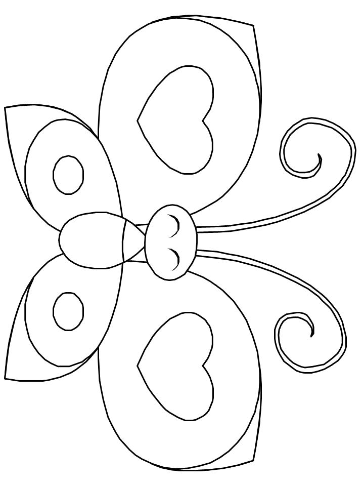 Раскраска Бабочка. Насекомые