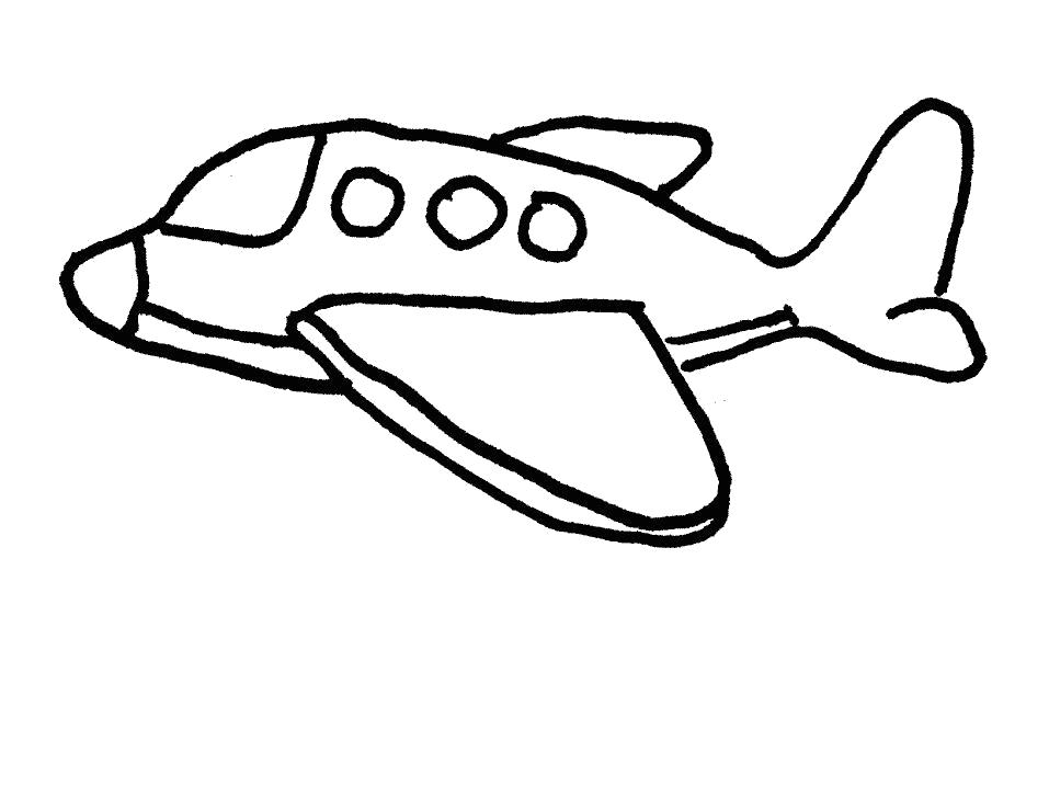 Раскраска Раскраска Самолетик. самолет