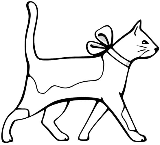 Название: Раскраска кошка . Категория: Домашние животные. Теги: кошка.