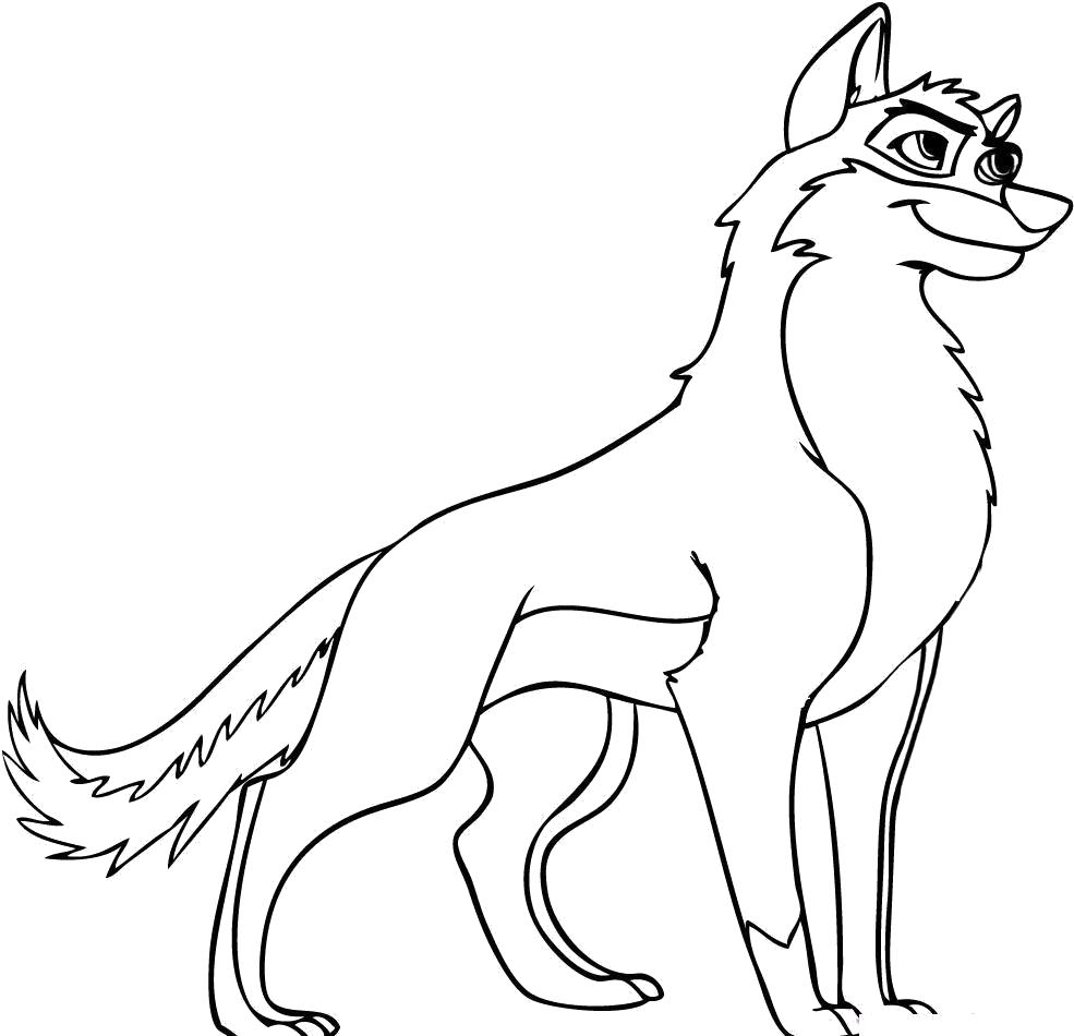 Название: Раскраска раскраска волк. Категория: Дикие животные. Теги: волк.
