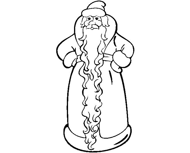 Название: Раскраска Традиционный наряд деда мороза. Категория: Дед мороз. Теги: Дед мороз.
