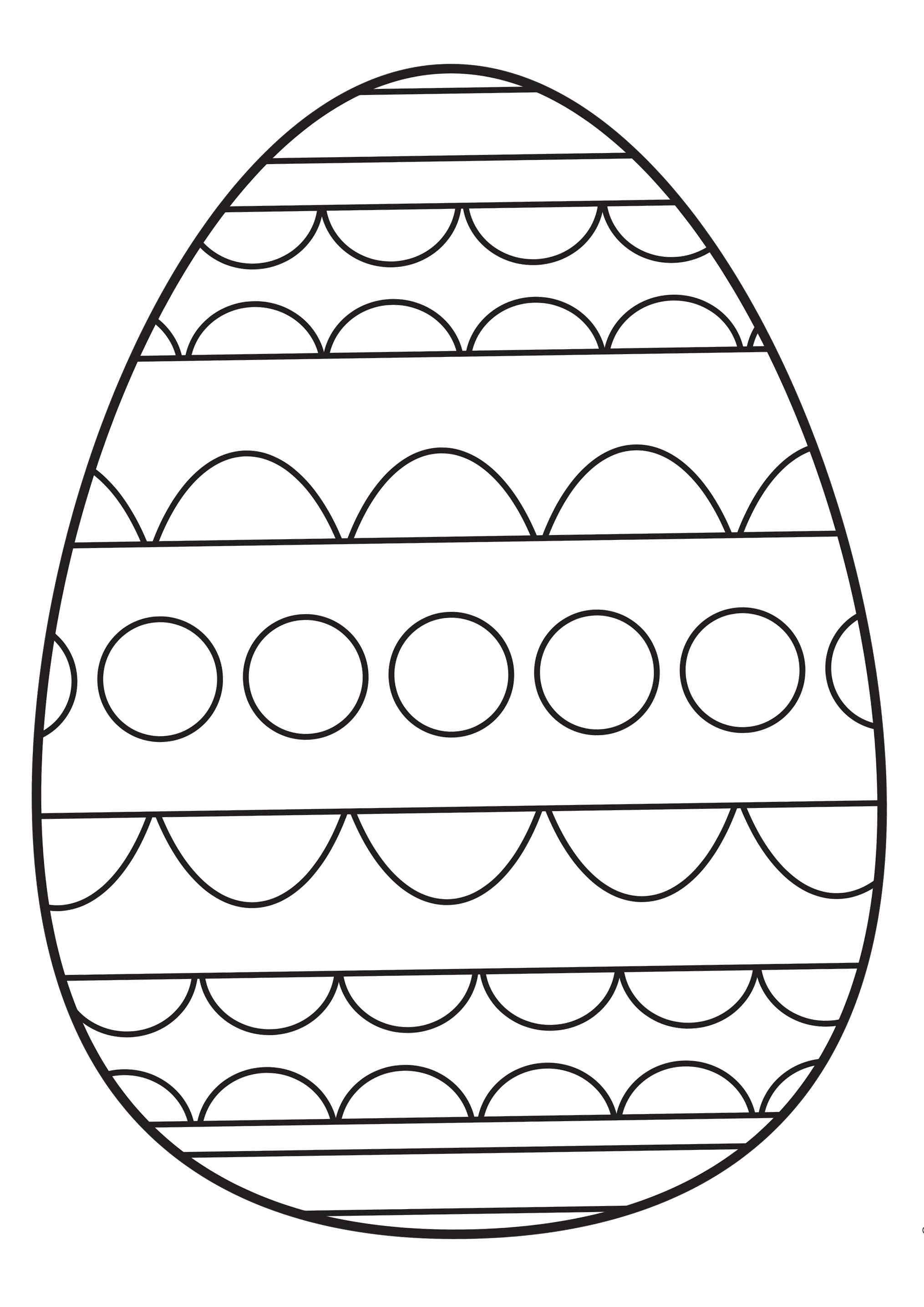 Раскраска пасхальное яйцо для вырезания. Скачать Пасха.  Распечатать Пасха