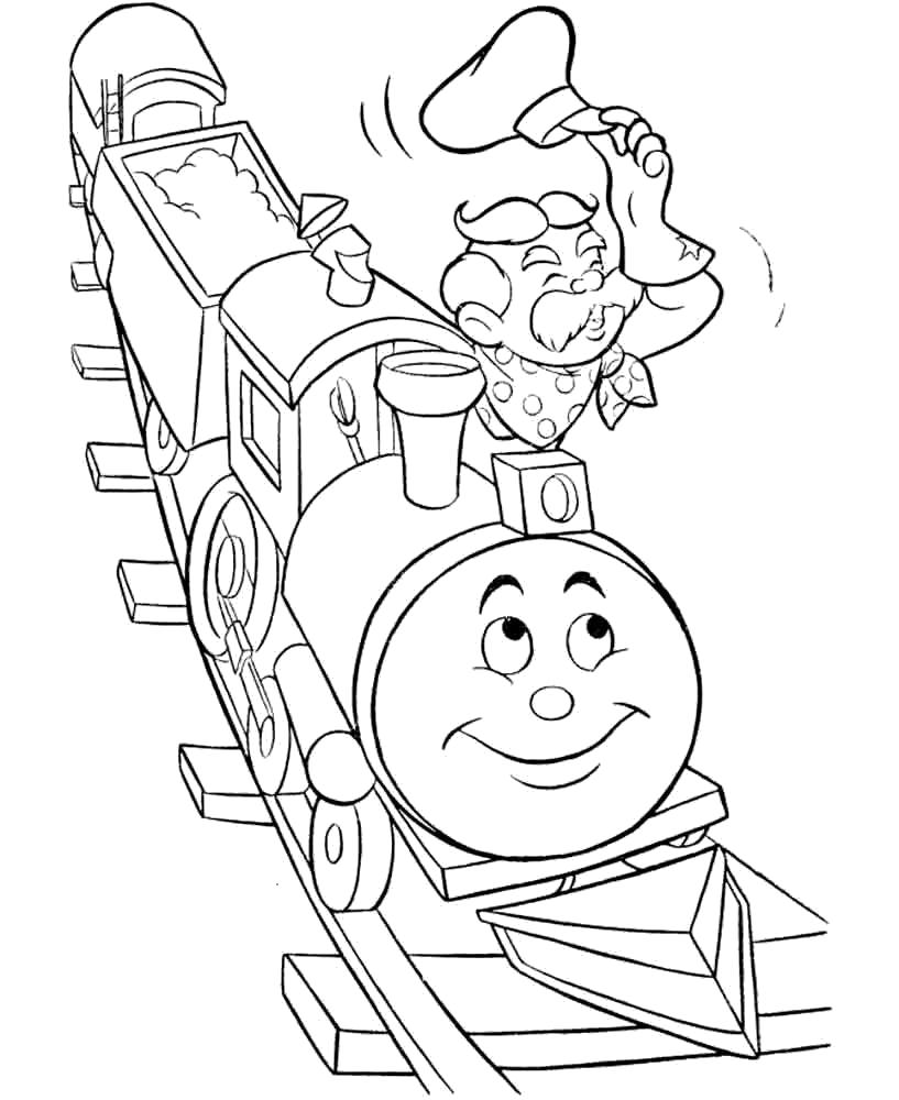 Раскраска Раскраска поезд. для мальчиков
