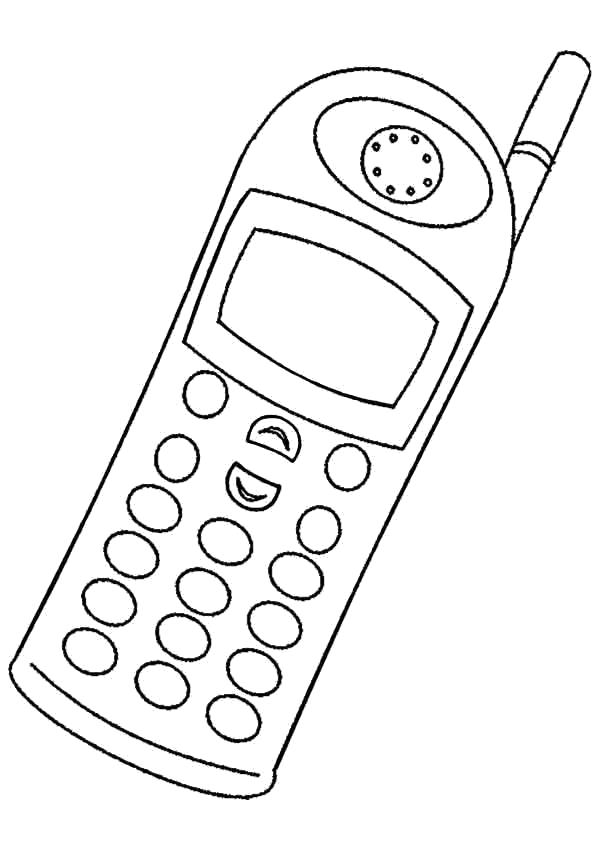 Название: Раскраска сотовый телефон моторола. Категория: Телефон. Теги: Телефон.