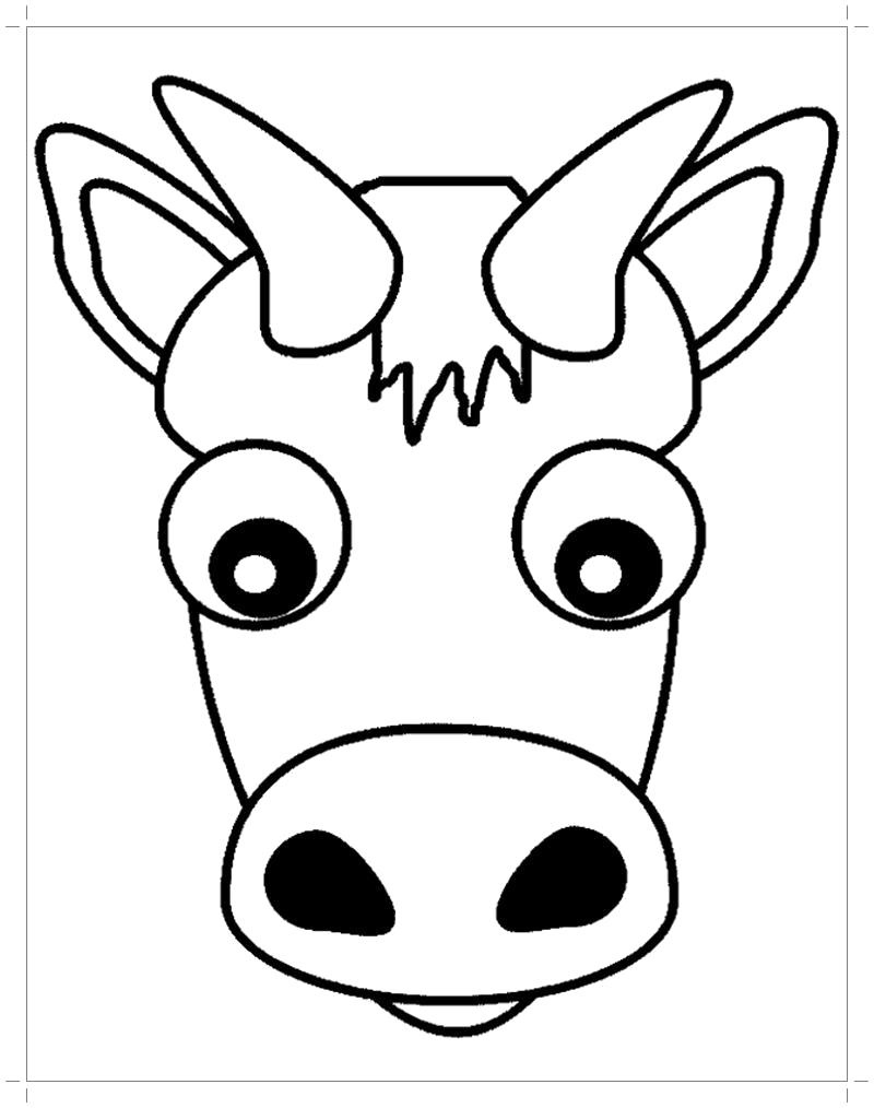 Раскраска Раскраска корова . Домашние животные