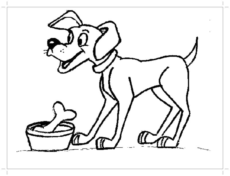 Название: Раскраска Собака раскраска для детей. Категория: Домашние животные. Теги: Собака.