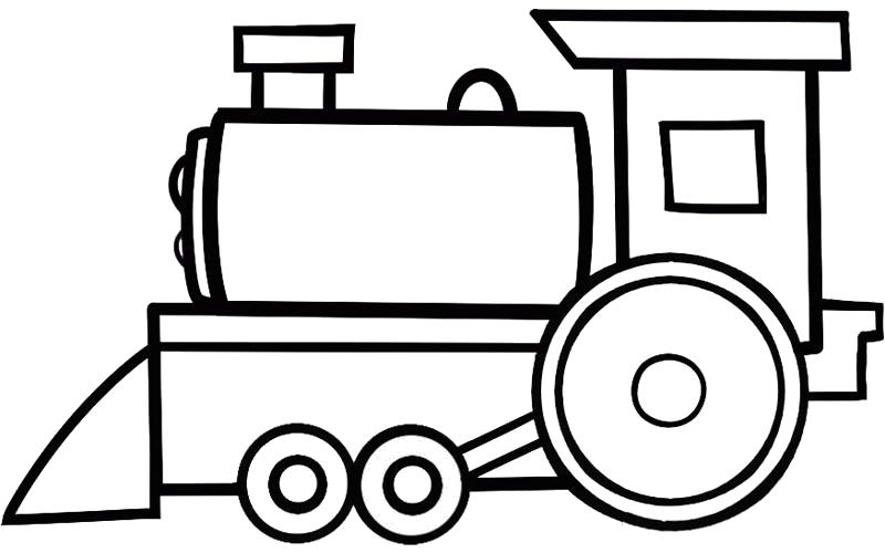 Название: Раскраска Игрушечный паровозик. Категория: для мальчиков. Теги: поезд.