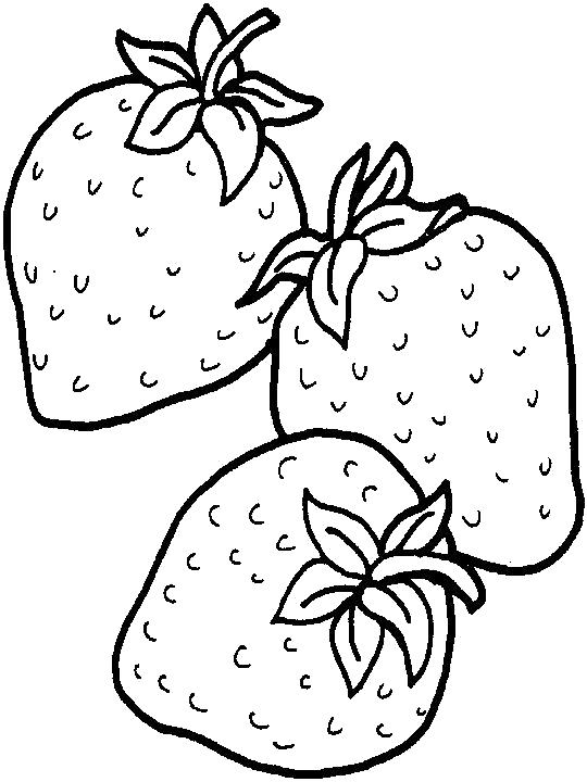 Название: Раскраска Детские раскраски фрукты, клубника . Категория: ягоды. Теги: клубника.