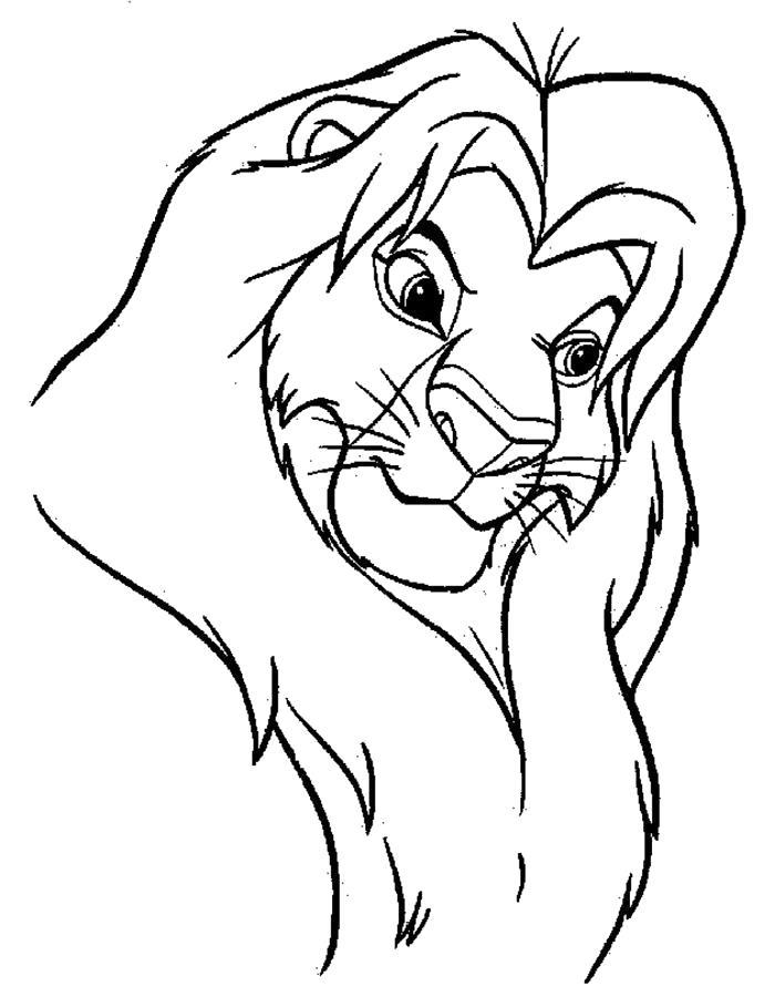 Раскраска Раскраска- Король лев. 