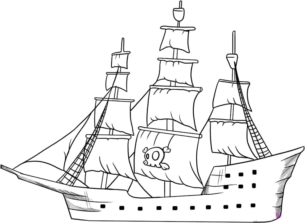 Название: Раскраска Раскраска корабль. Категория: для мальчиков. Теги: корабль.