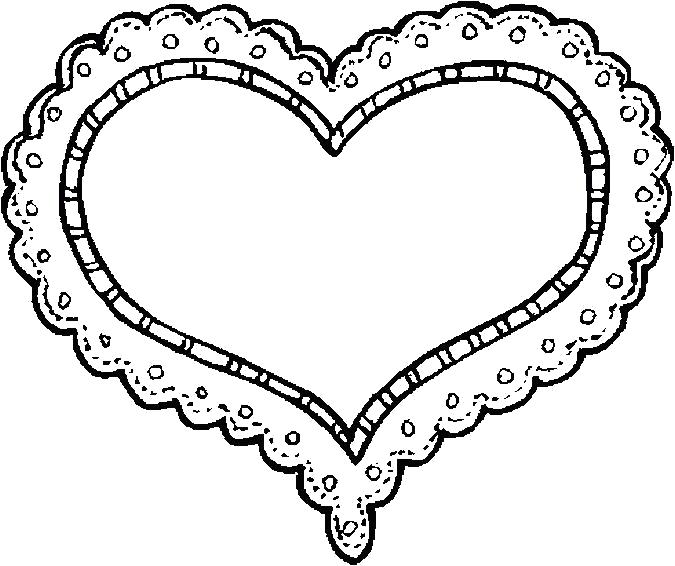 Название: Раскраска раскраски сердечко, с кружавчиками, красивое сердечко. Категория: День святого валентина. Теги: сердце.