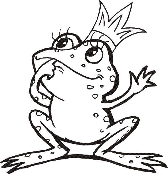 Раскраска Царевна лягушка. 