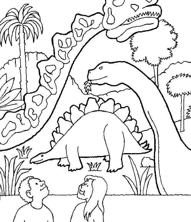 Раскраска раскраска с динозаврами. динозавр