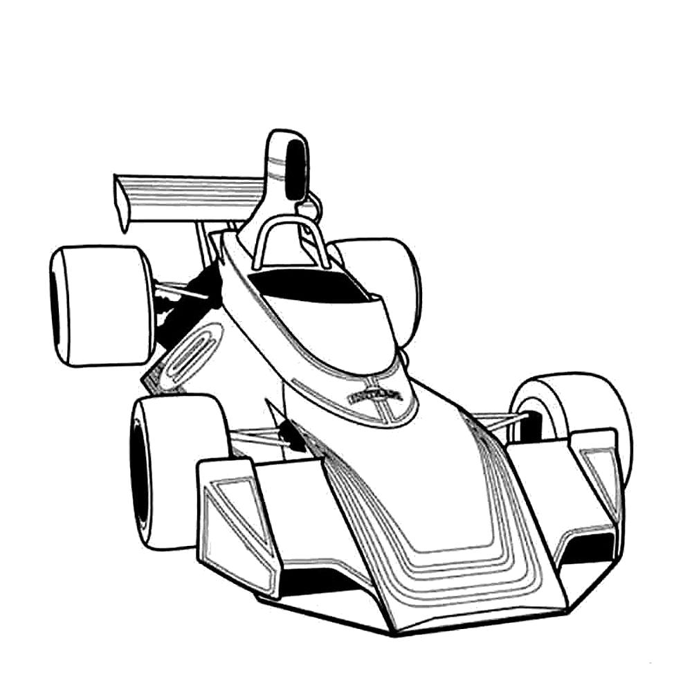 Раскраска Раскраски гоночные машины. для мальчиков