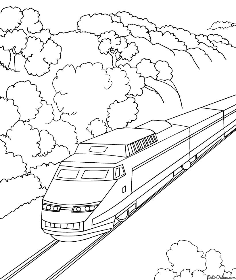 Название: Раскраска Раскраска Поезд. Категория: для мальчиков. Теги: поезд.