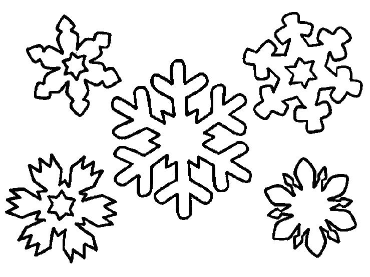 Раскраски снежинки для детей