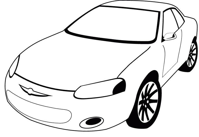 Раскраска Рисунок для  автомобиля для мальчиков гуашью. Скачать Машины.  Распечатать Машины