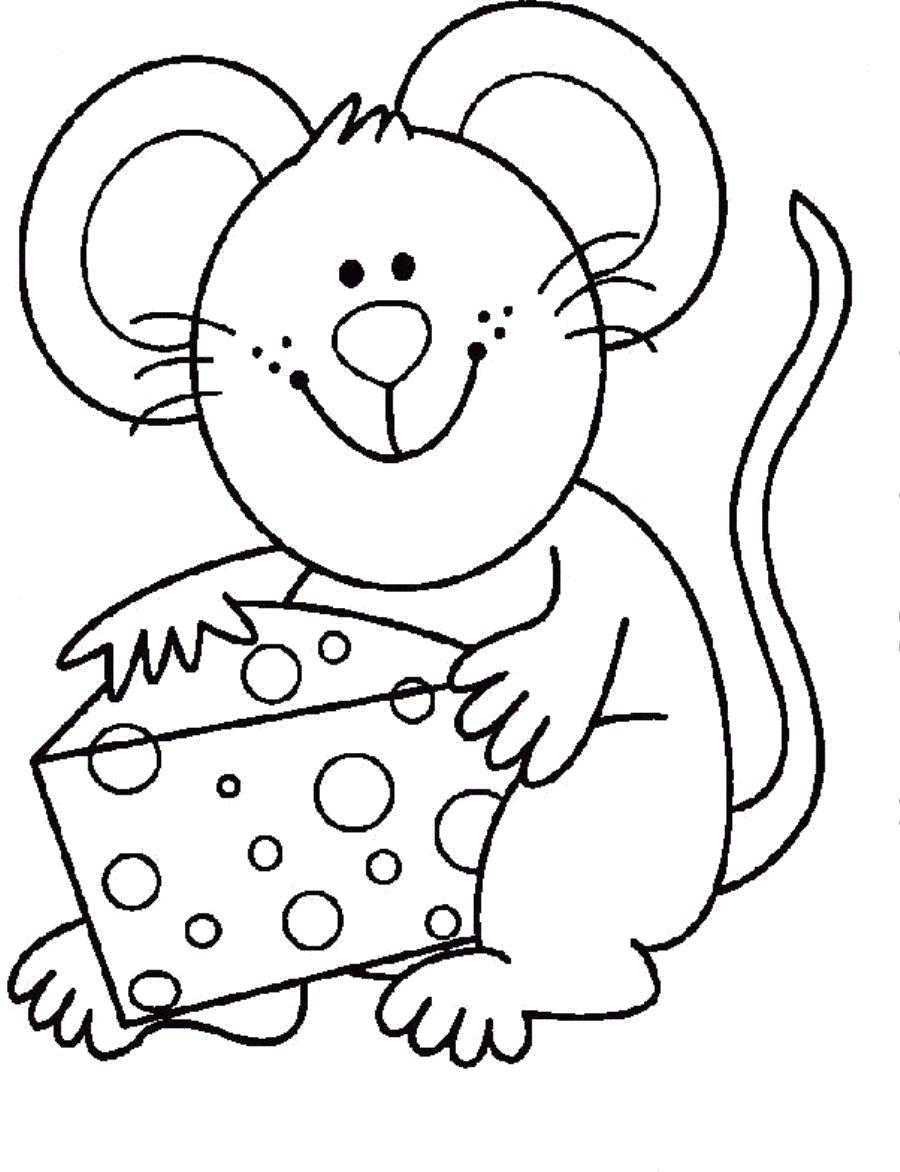 Раскраска Раскраски "мышка" . 