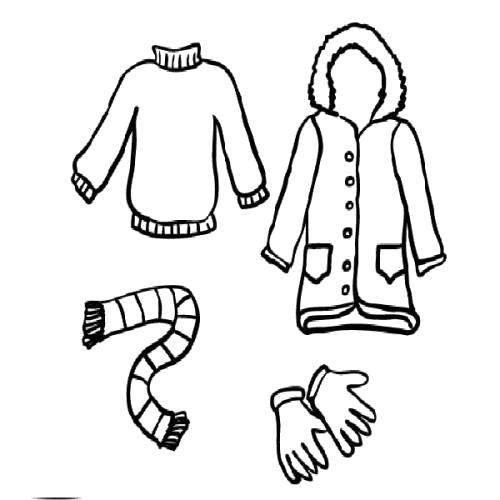 Название: Раскраска зимняя одежда раскраска. Категория: Зимняя одежда. Теги: Зимняя одежда.