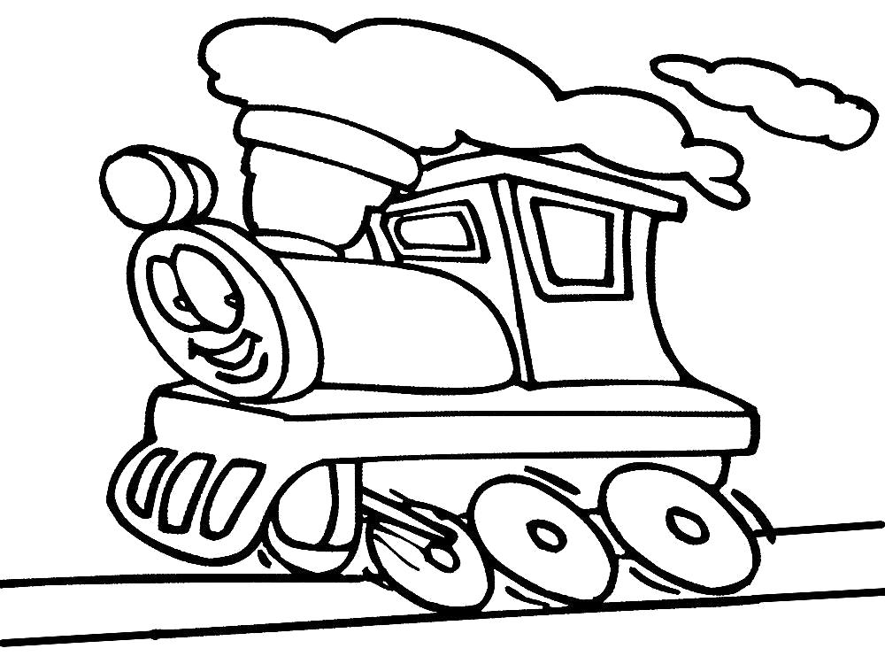 Название: Раскраска Детские раскраски паровозики для развития мелкой моторики. Категория: паровозик. Теги: паровозик.