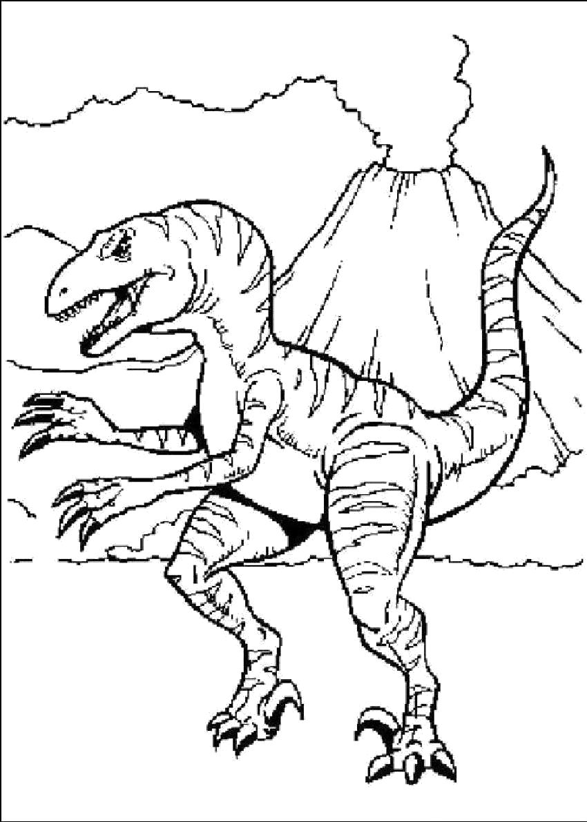 Раскраска  Динозавры . Скачать динозавр.  Распечатать динозавр