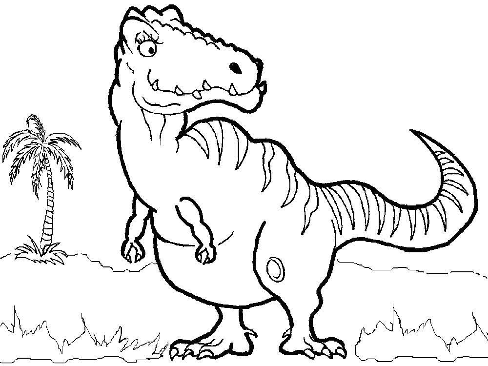 Раскраска   динозавры. Скачать динозавр.  Распечатать динозавр