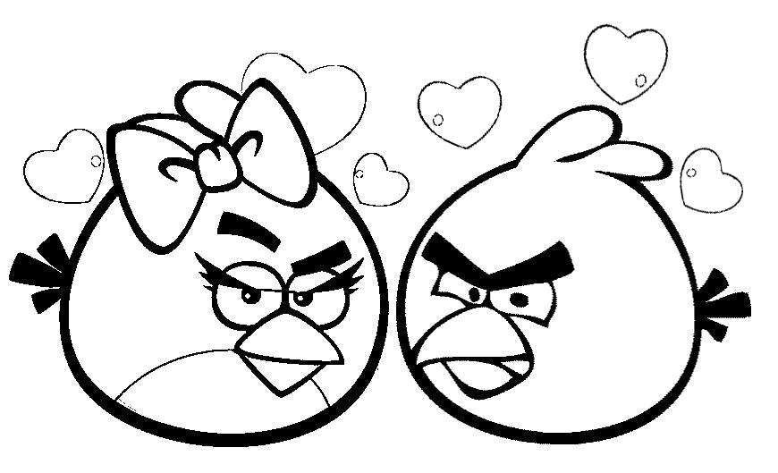 Раскраска Angry Birds. энгри бердс