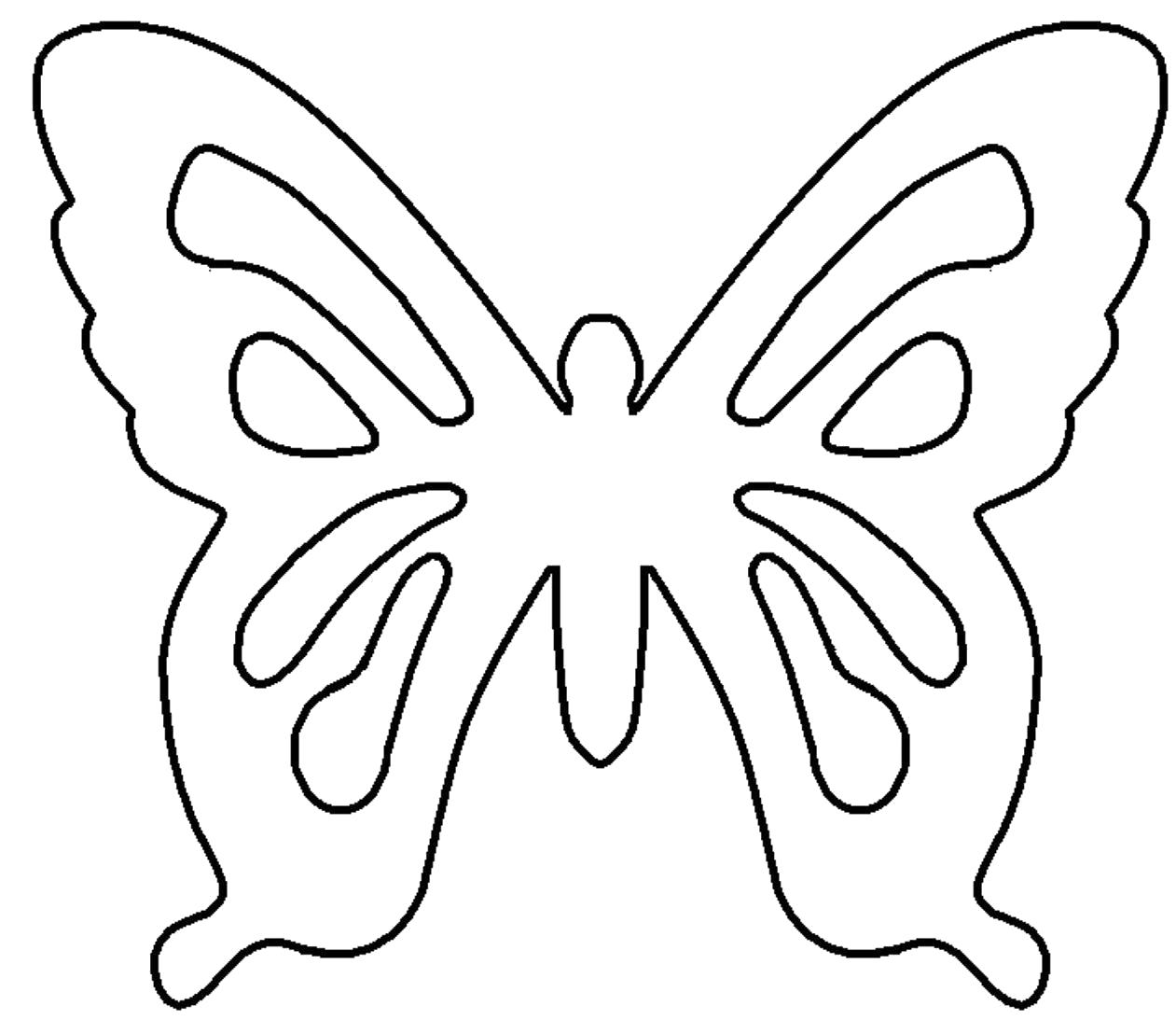 Название: Раскраска контур бабочки для вырезания. Категория: Бабочки. Теги: Бабочки.