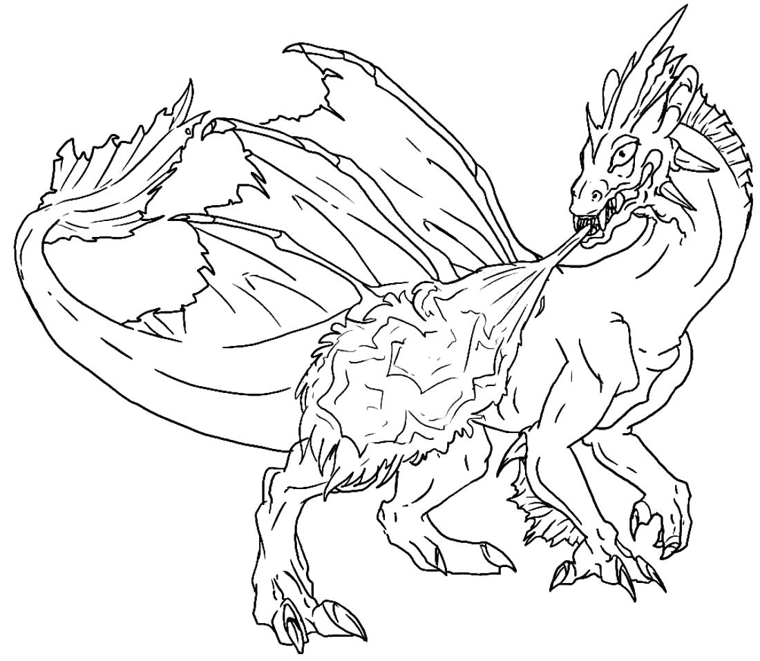 Название: Раскраска раскраски для мальчиков - драконы. Категория: мифические существа. Теги: дракон.
