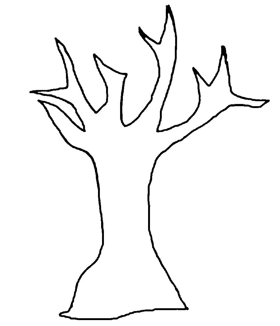 Название: Раскраска Раскраски деревья ужасающее дерево вырезаем из бумаги. Категория: растения. Теги: дерево.