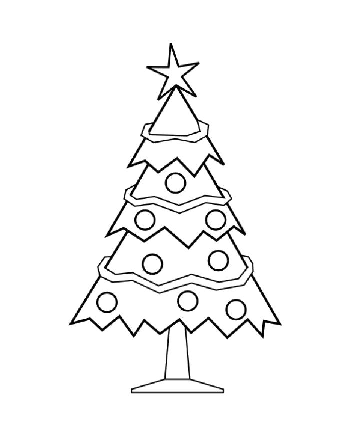 Название: Раскраска Раскраска елка новогодняя детям. Категория: Елка. Теги: Елка.