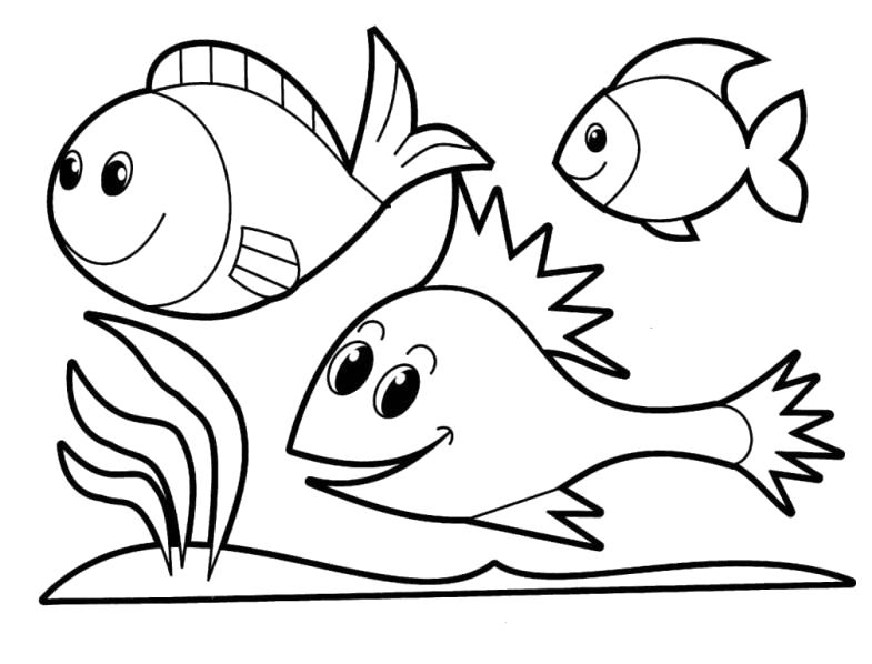 Название: Раскраска раскраска рыбы. Категория: Морские животные. Теги: Рыбы.