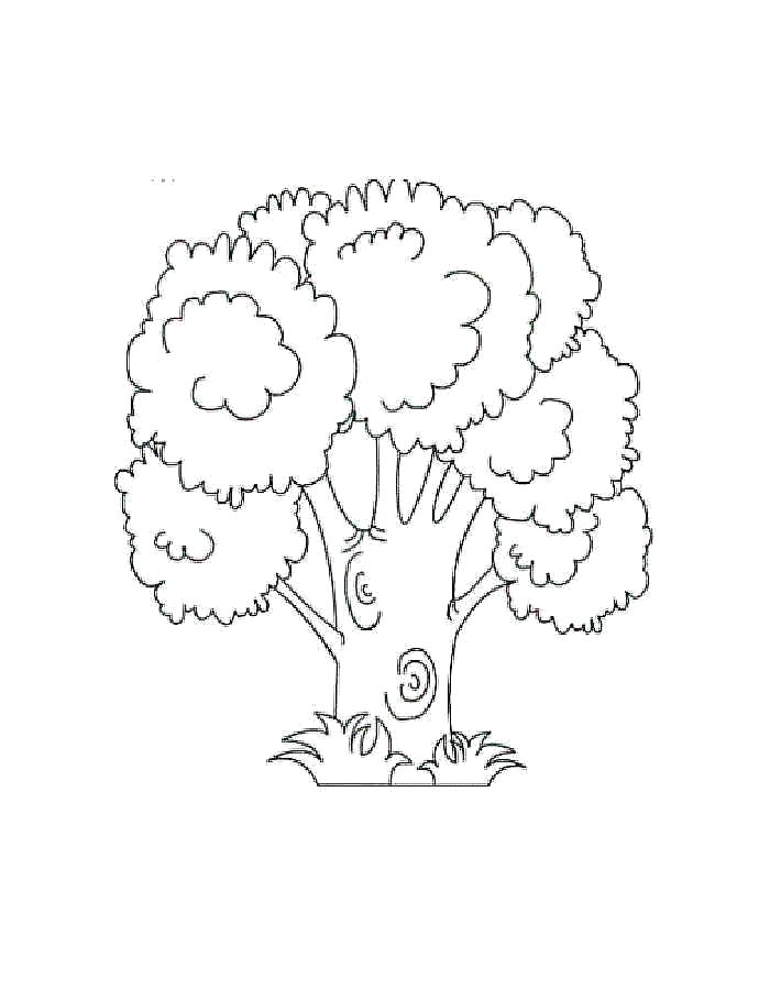 Раскраска Детские  для девочек и мальчиков. дерево со стволом в форме ладони . Скачать дерево.  Распечатать растения
