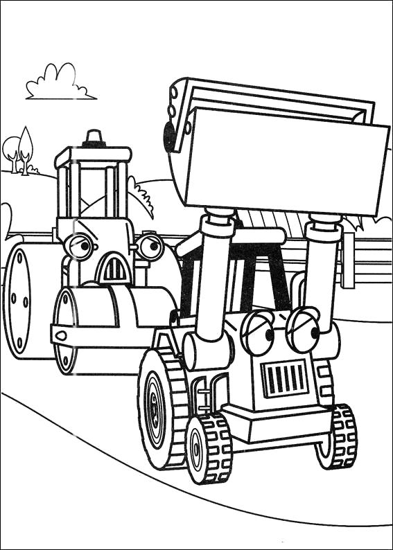 Название: Раскраска Раскраска для детей "Боб - строитель". Категория: Строитель. Теги: Строитель.