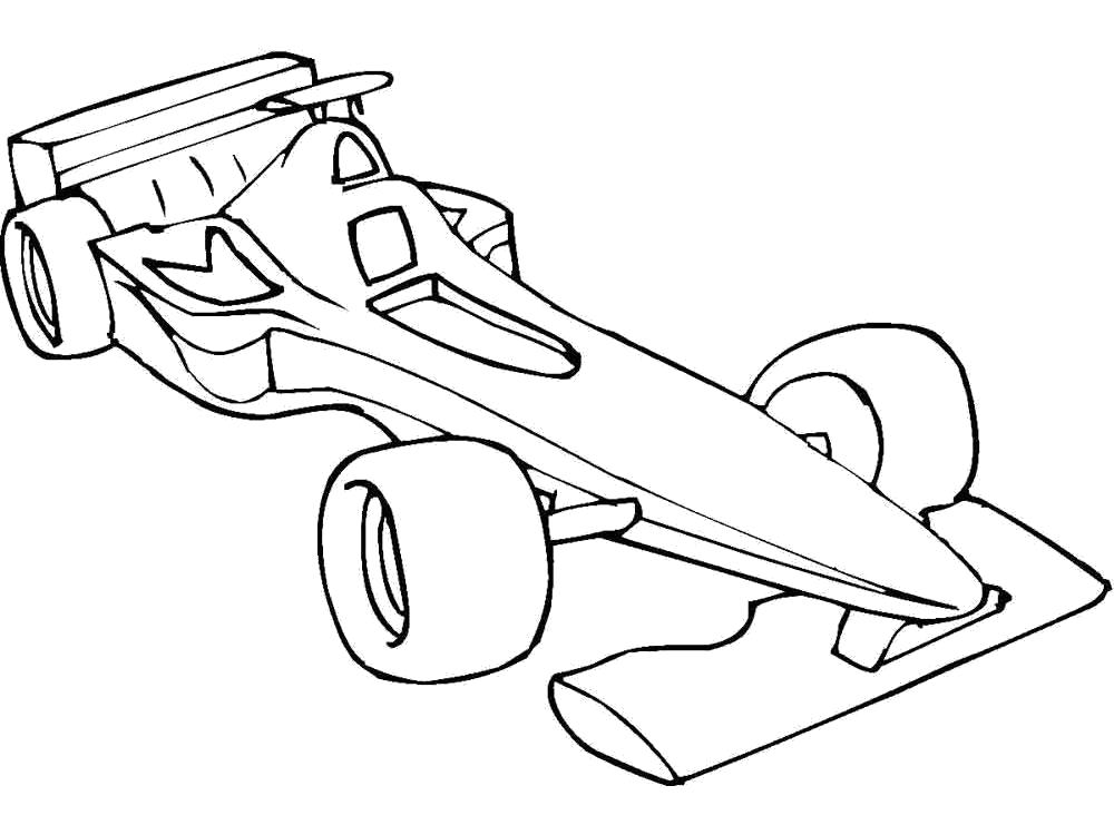 Раскраска Раскраски гоночные машины. для мальчиков