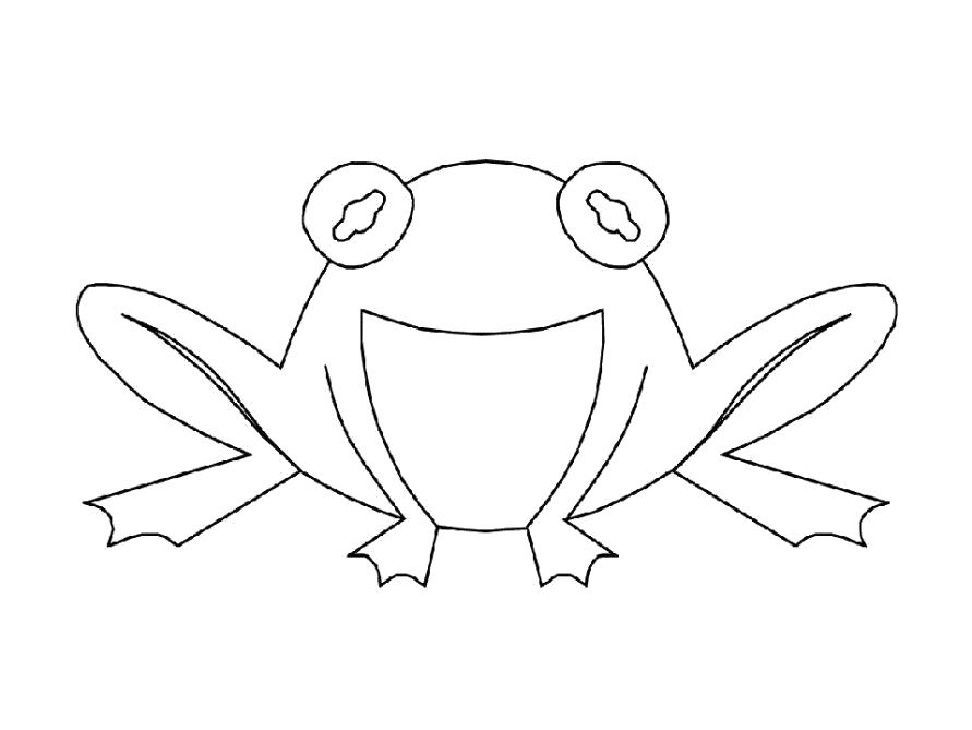 Раскраска Раскраска Лягушка для детей. лягушка