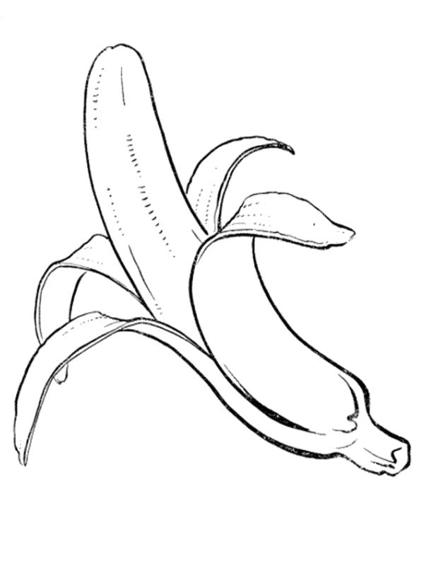 Название: Раскраска Раскраска фрукты. Категория: Фрукты. Теги: банан.