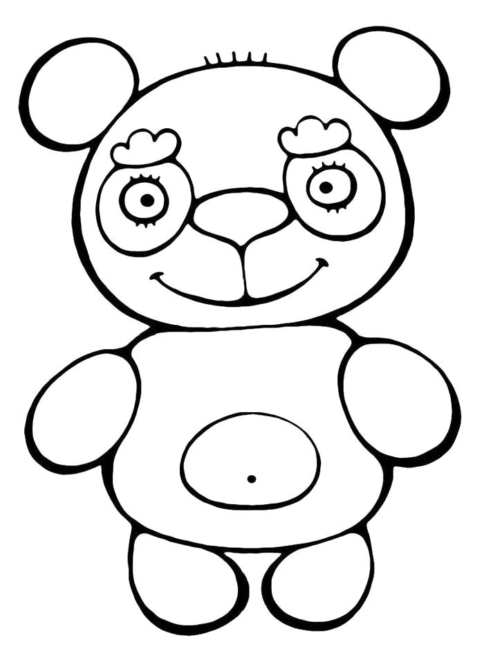 Название: Раскраска Раскраска Игрушка. Категория: медведь. Теги: медведь.