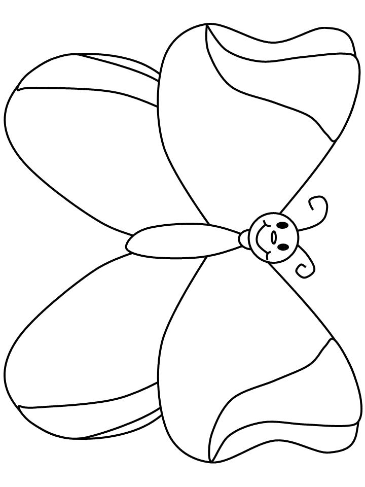 Раскраска Бабочка. Насекомые