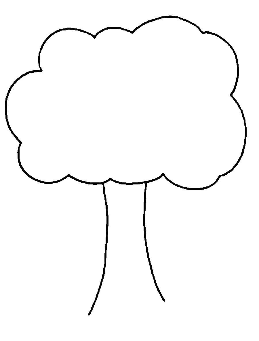 Название: Раскраска Раскраски деревья дерево шаблон для вырезания из бумаги. Категория: растения. Теги: дерево.