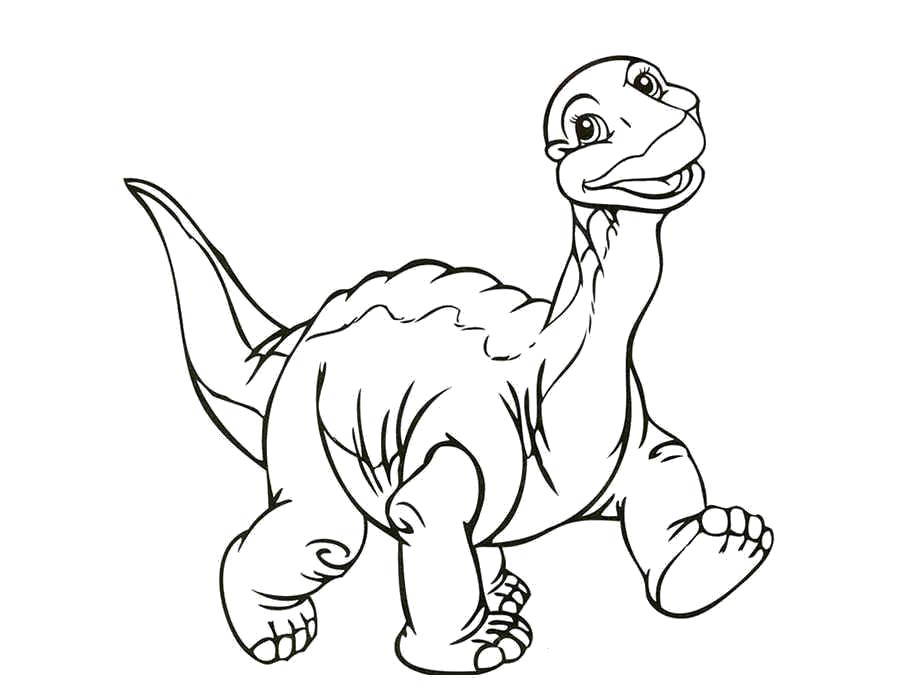 Раскраска Раскраски динозавр, радостный дно, дино улыбается, . динозавр