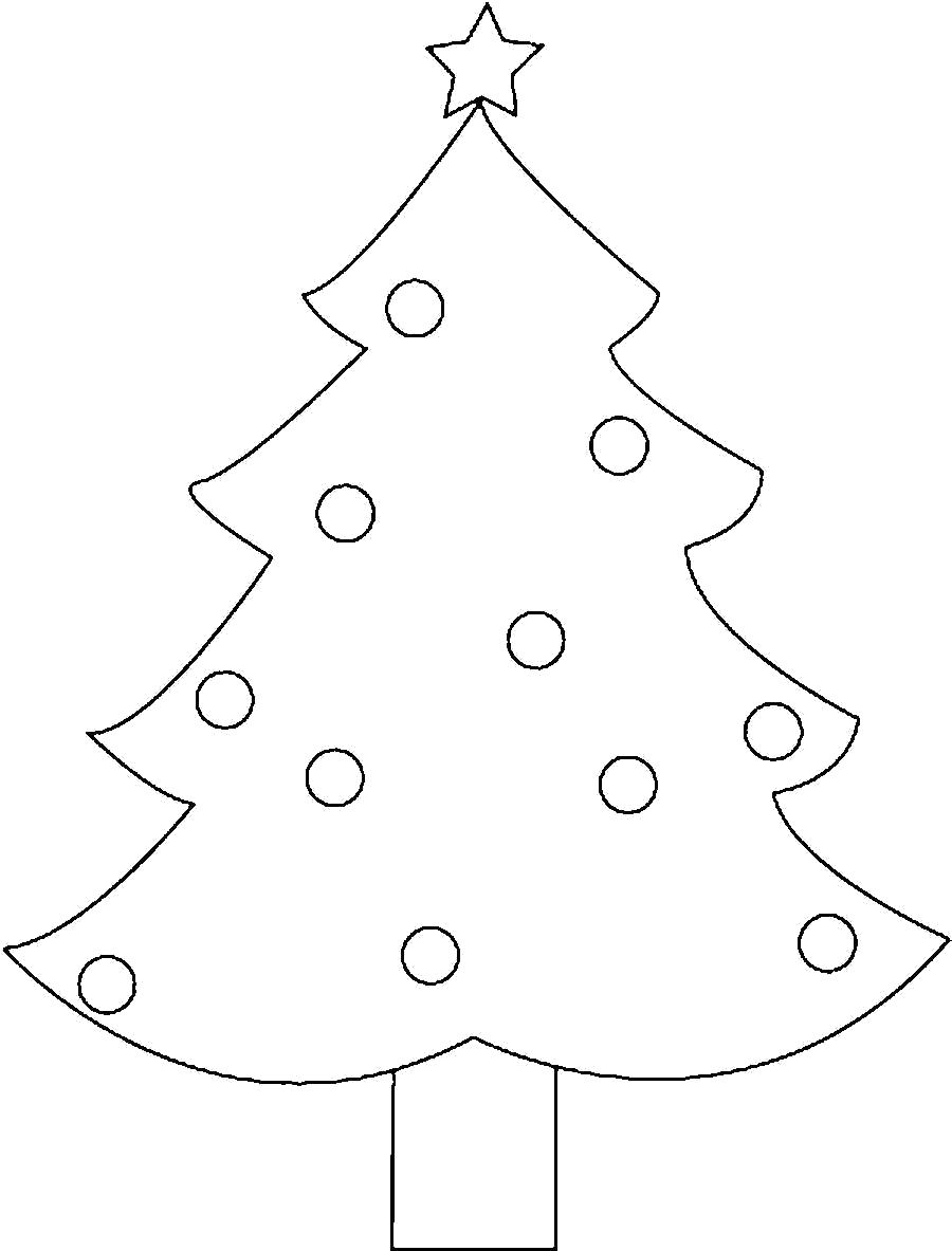Раскраска Раскраски новогодняя елка новогодняя. Елка
