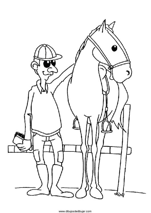 Раскраска Раскраски Лошади очки, всадник, красивая спортивная лошадь, домашние животные. Домашние животные