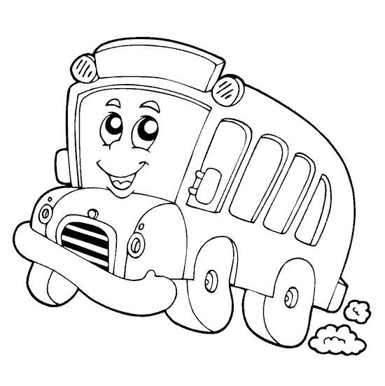 Название: Раскраска детский атобус. Категория: Автобус. Теги: Автобус.